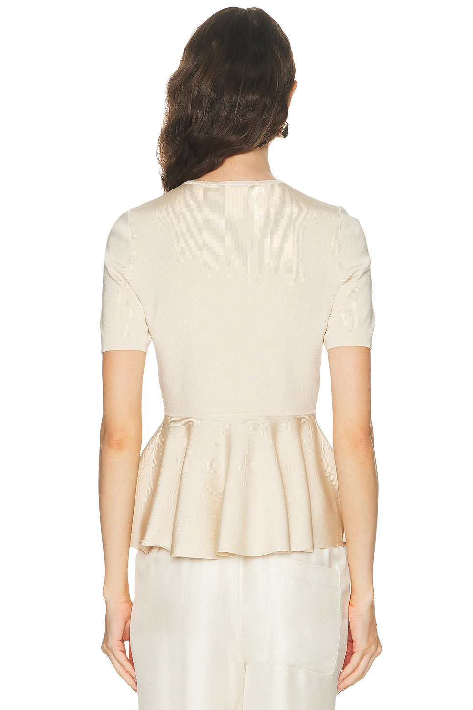 Luna Paneled Peplum Top