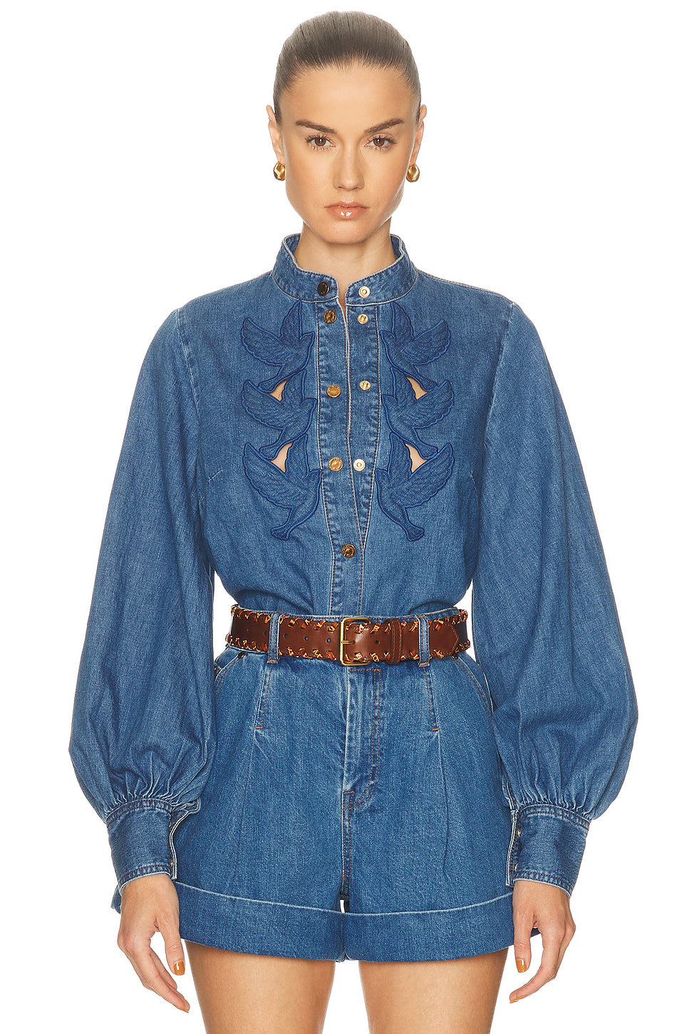 Denim Applique Shirt