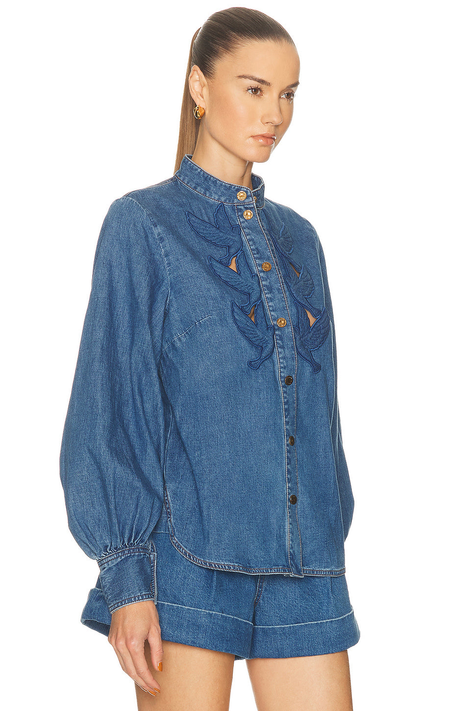 Denim Applique Shirt