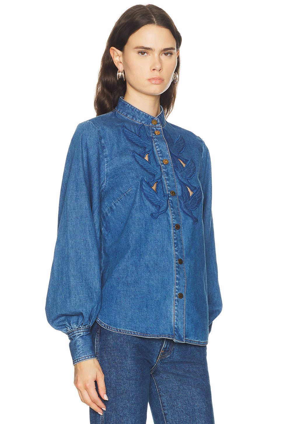 Denim Applique Shirt