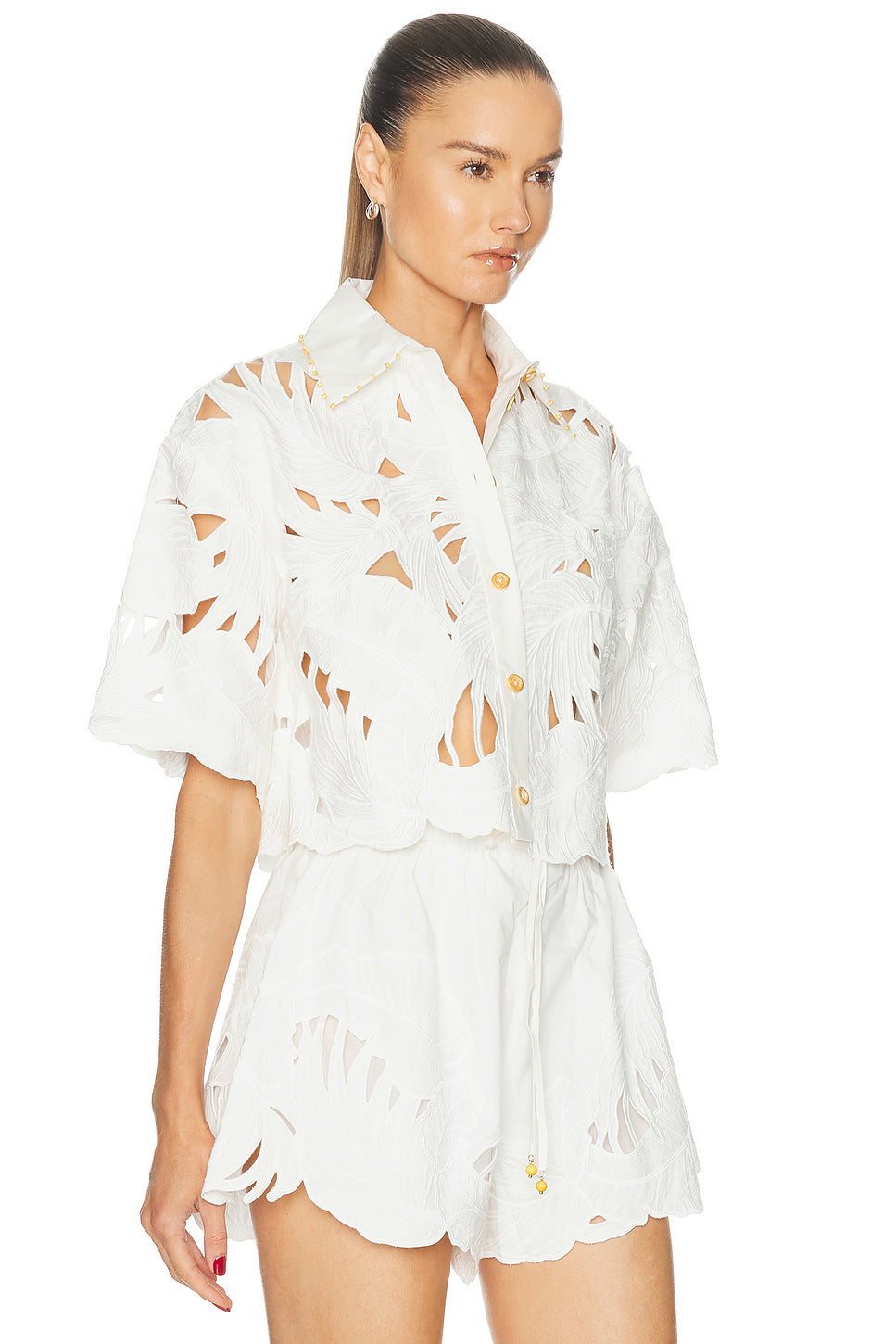 Mahon Embroidered Crop Top