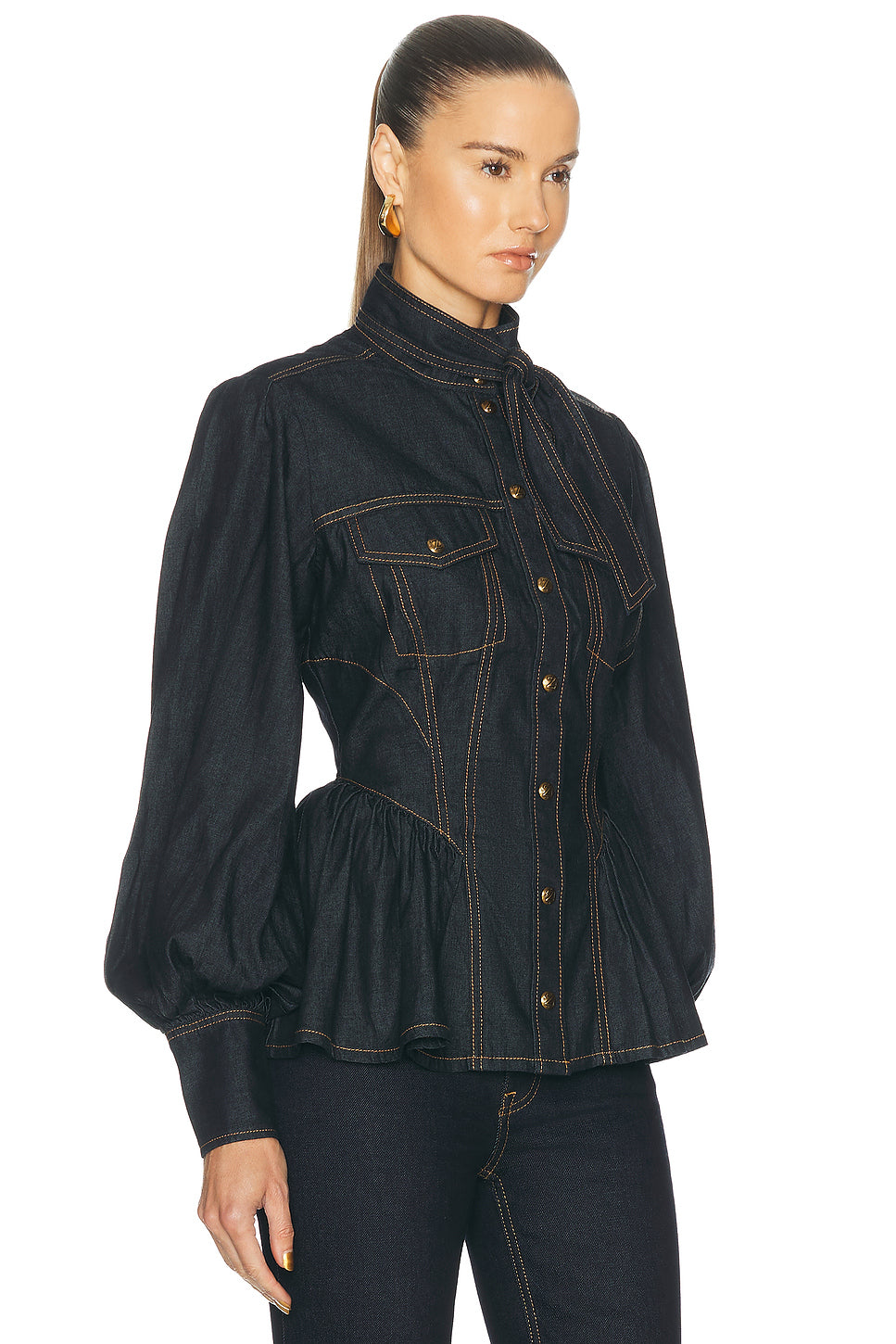 Denim Fitted Shirt