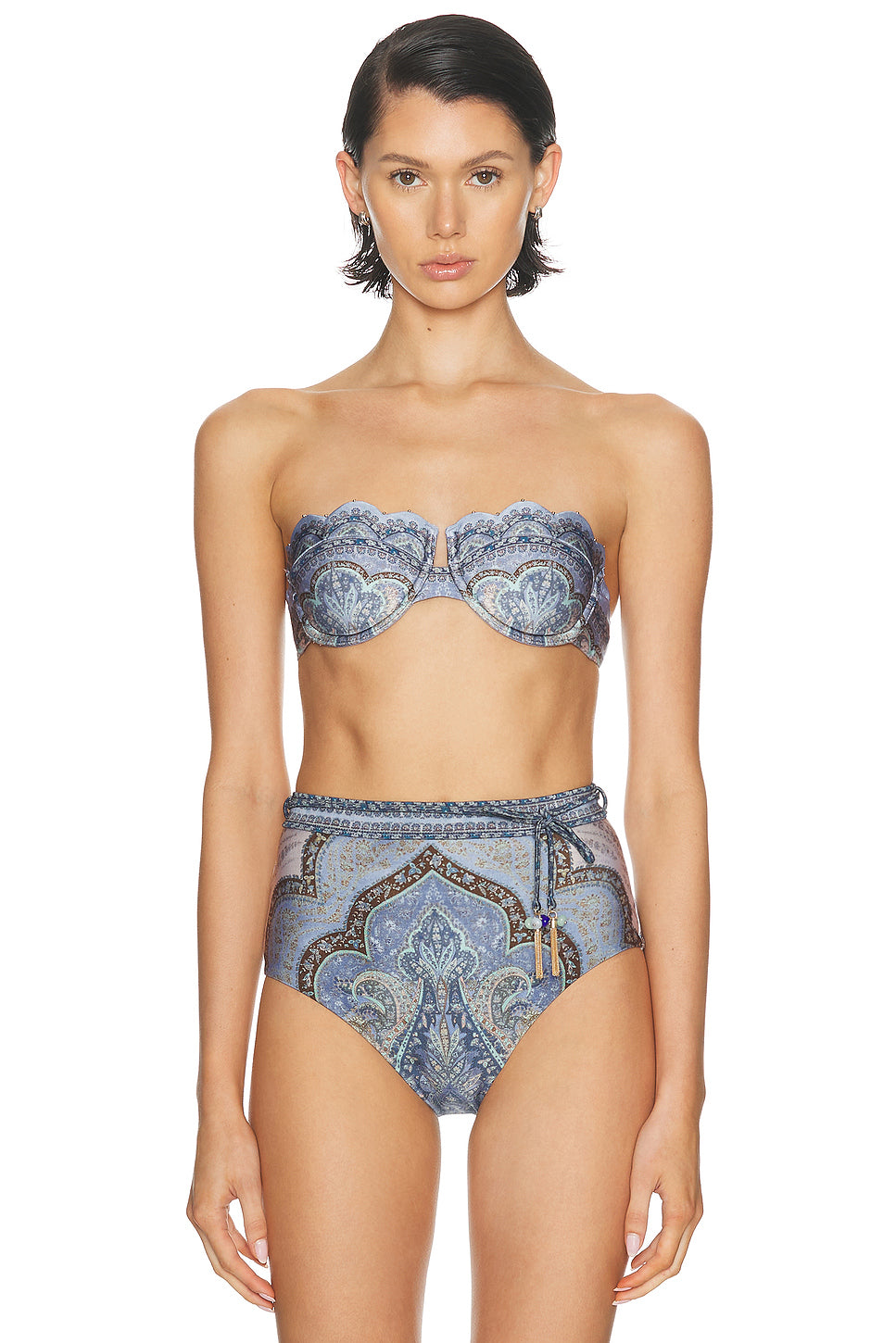 Wanderlust Scallop Balconette Bikini Top