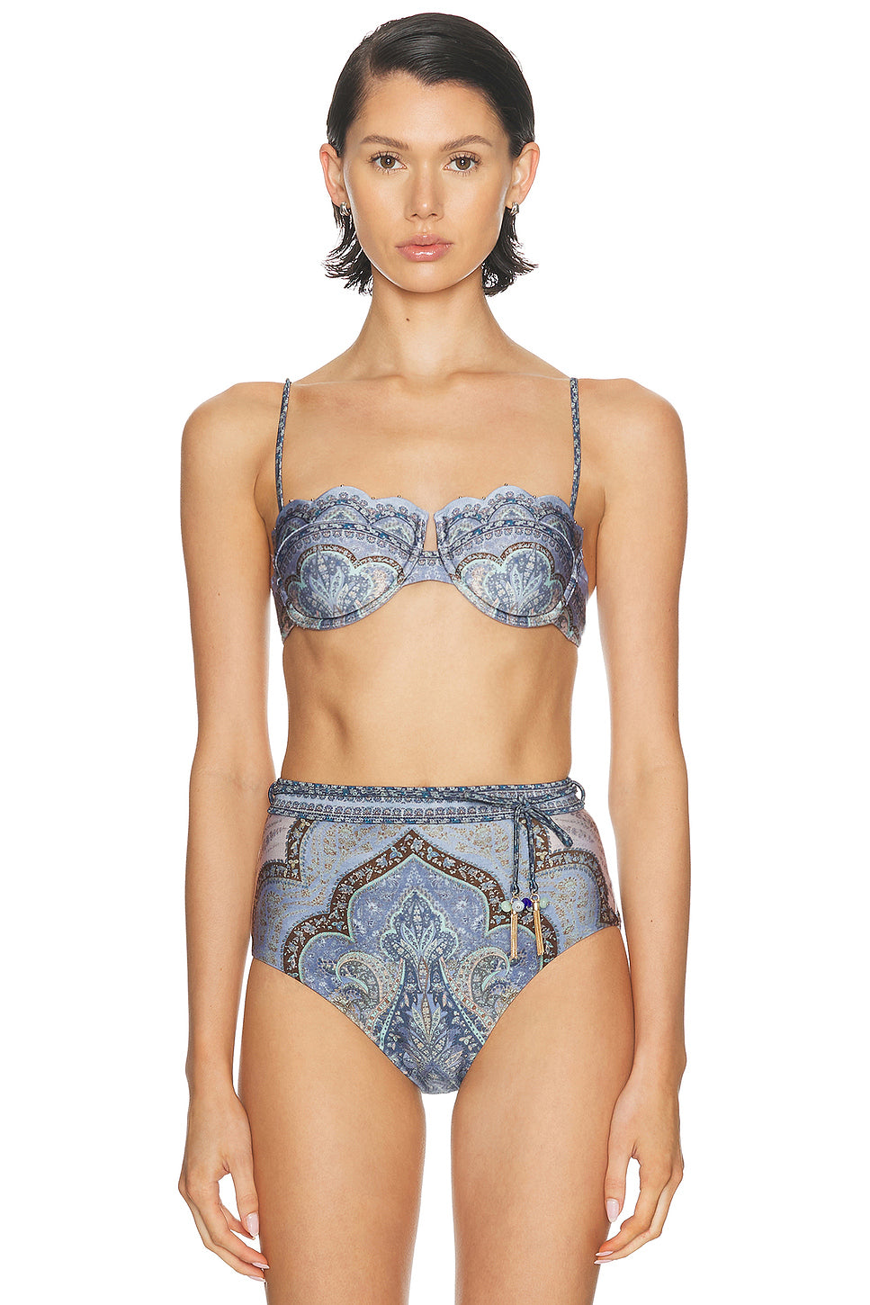 Wanderlust Scallop Balconette Bikini Top