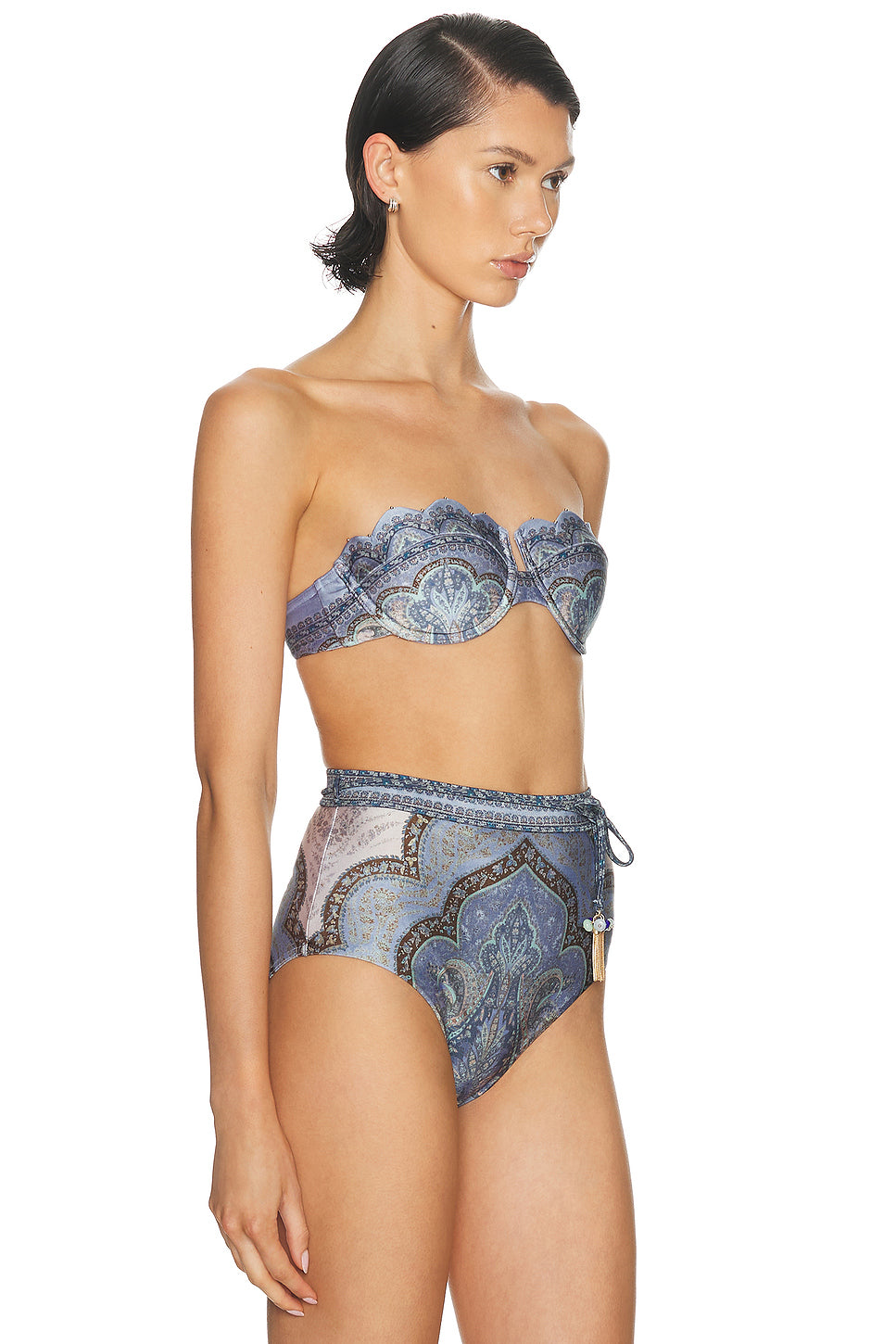 Wanderlust Scallop Balconette Bikini Top