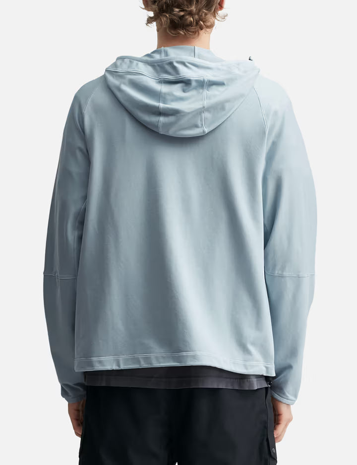 Stretch Cotton Fleece_S.I. Stellina Zip-Up Hooded Sweatshirt