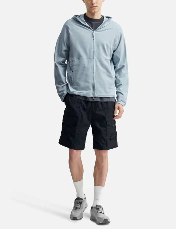 Stretch Cotton Fleece_S.I. Stellina Zip-Up Hooded Sweatshirt