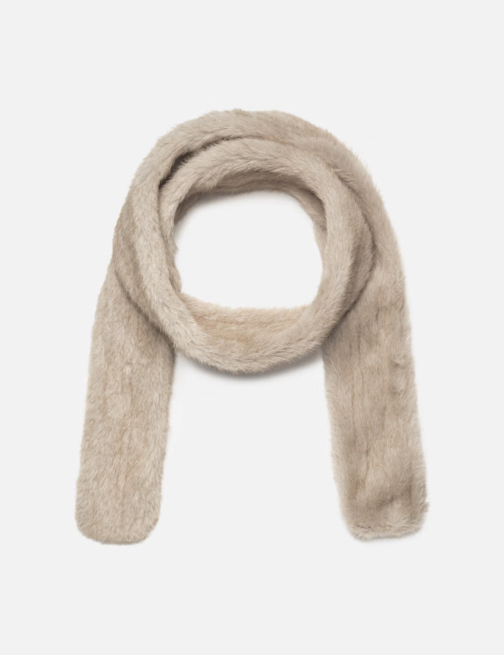 Aged Faux Fur Muffler