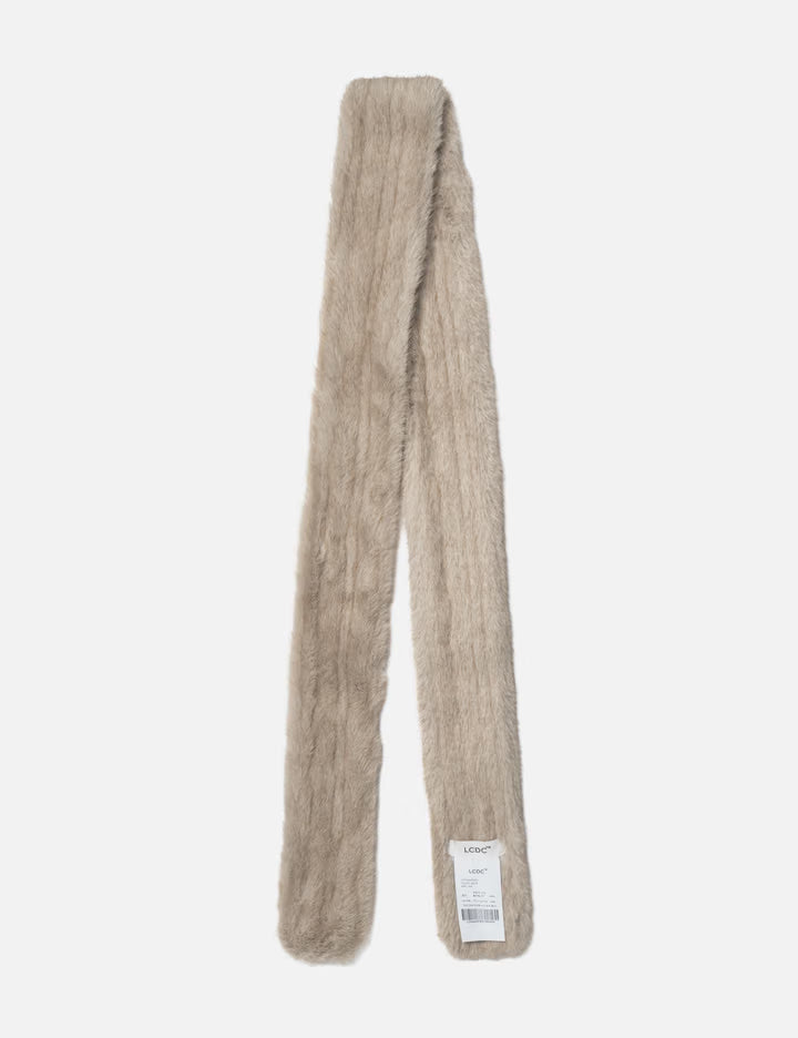 Aged Faux Fur Muffler