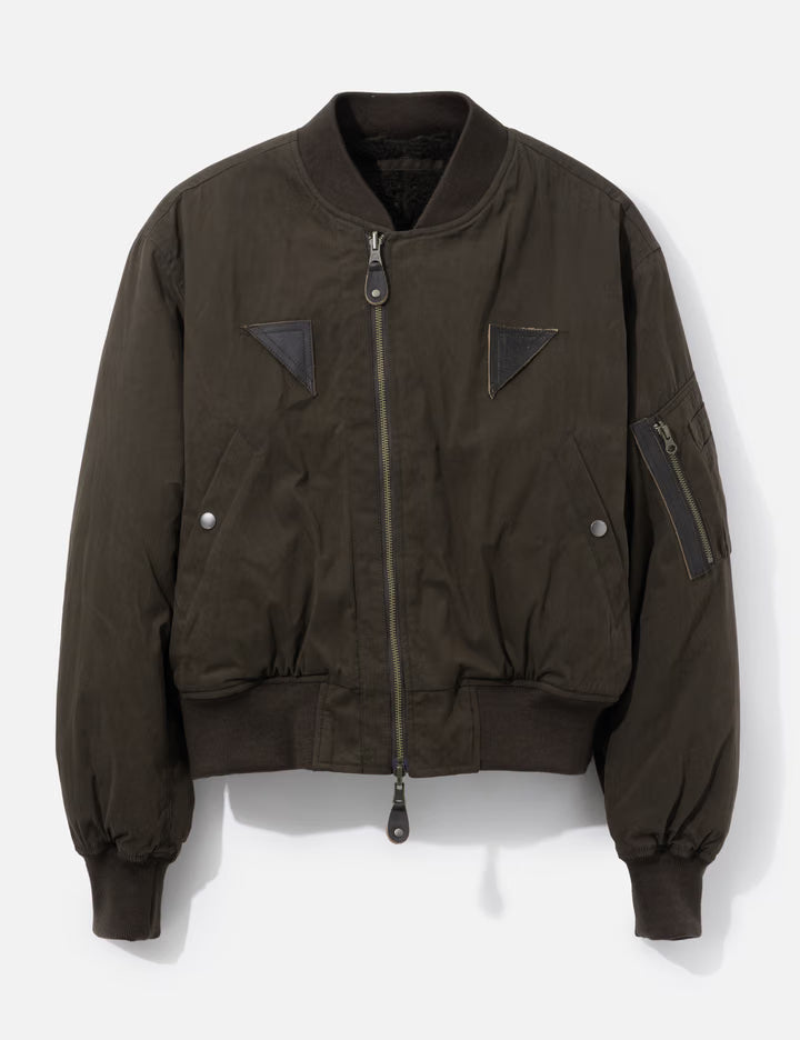 B-15 Leather Tab Sherpa Bomber