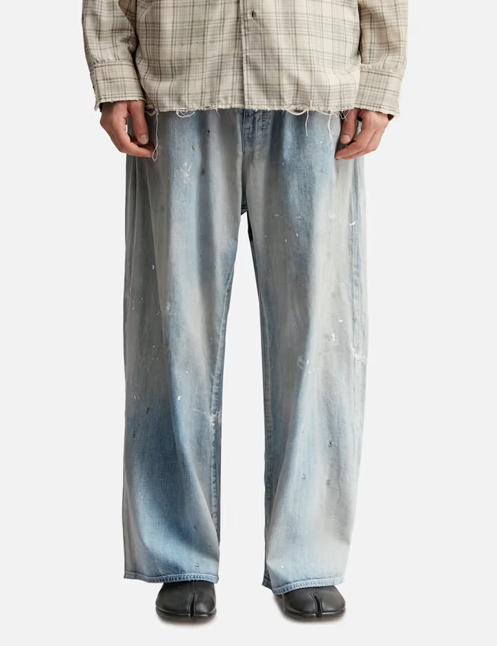Light Oz Wide Straight Denim Pants