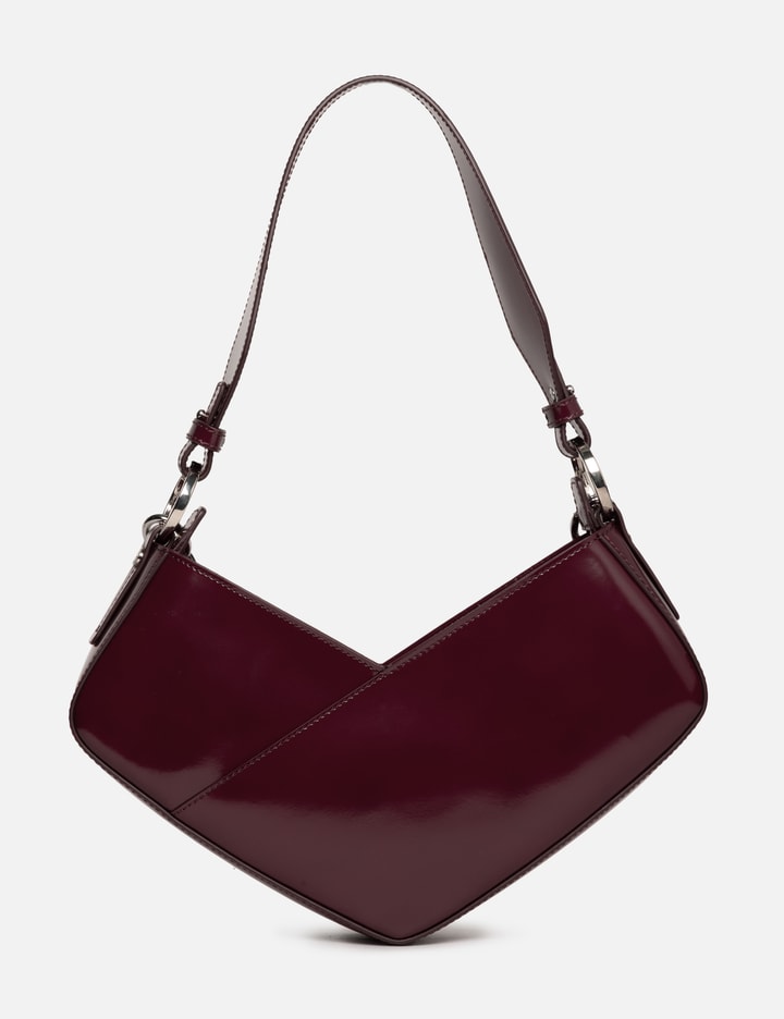 Venere Cube Burgundy Semi Patent Leather