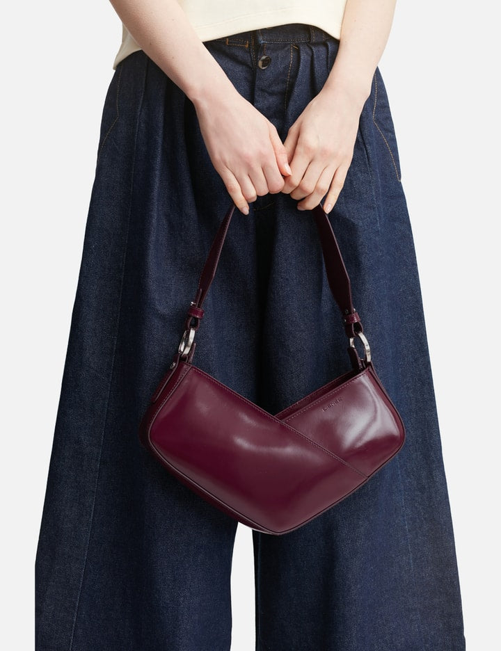Venere Cube Burgundy Semi Patent Leather