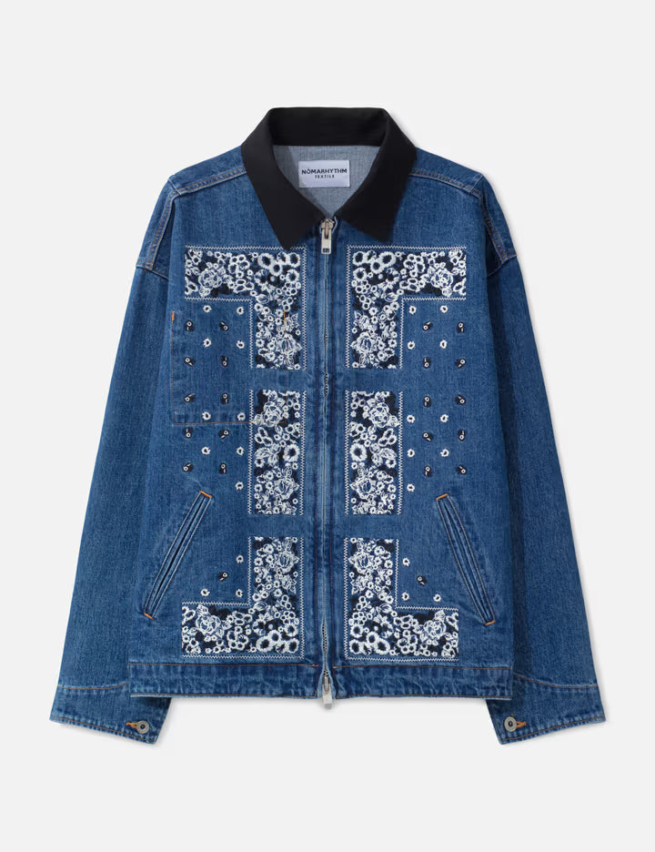 Bandana Embroidery Denim Jacket