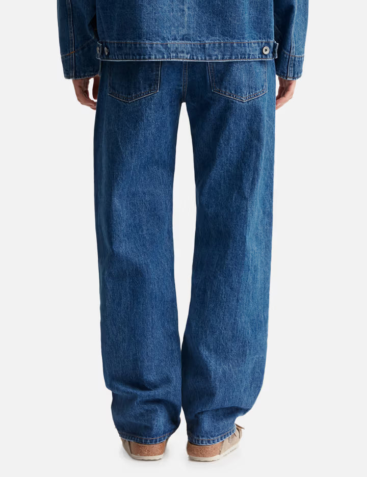 Bandana Embroidery Denim Pants