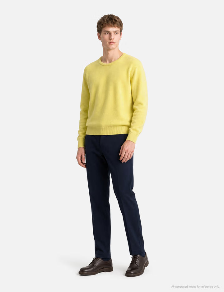 Basic Round Knit In Lemon