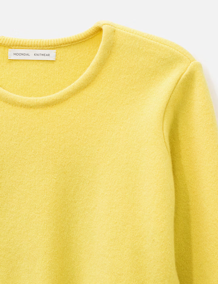 Basic Round Knit In Lemon