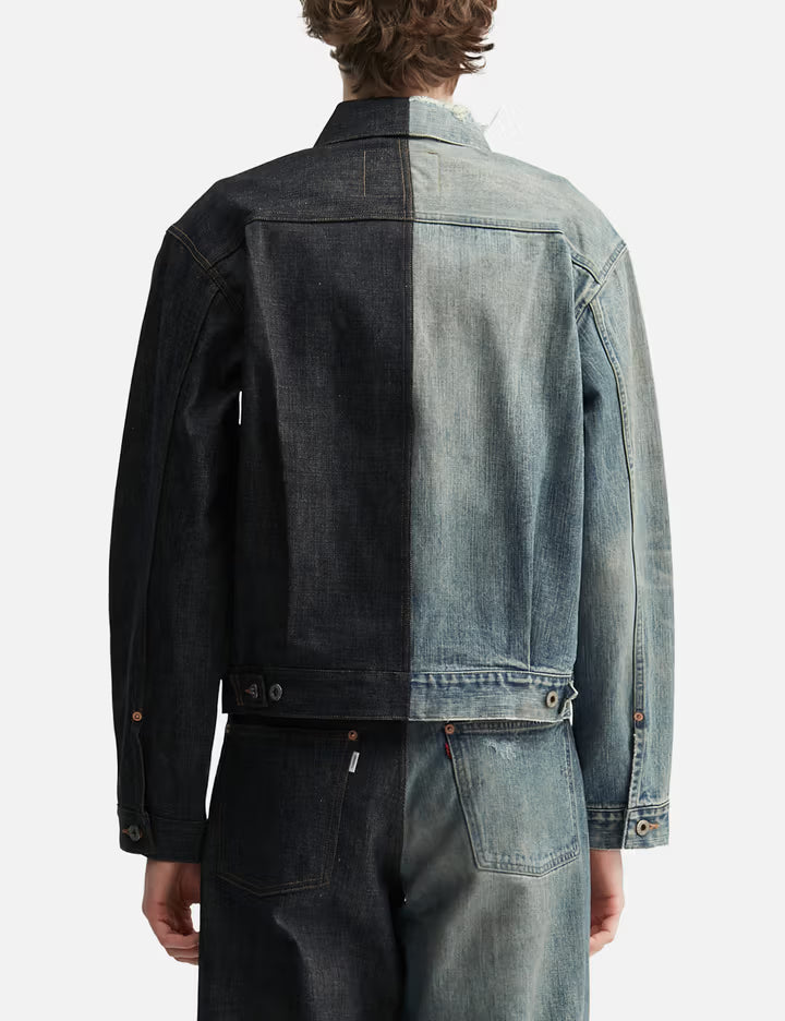 Half Aged Denim Jacket