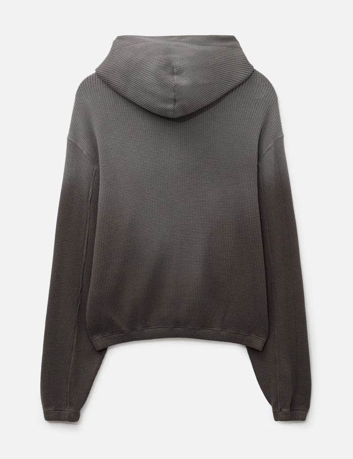 Bee Sun Faded Organic Waffle Zip Up Hoodie