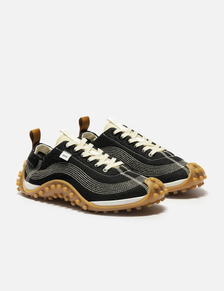 Black Mesh Mirage Sneakers