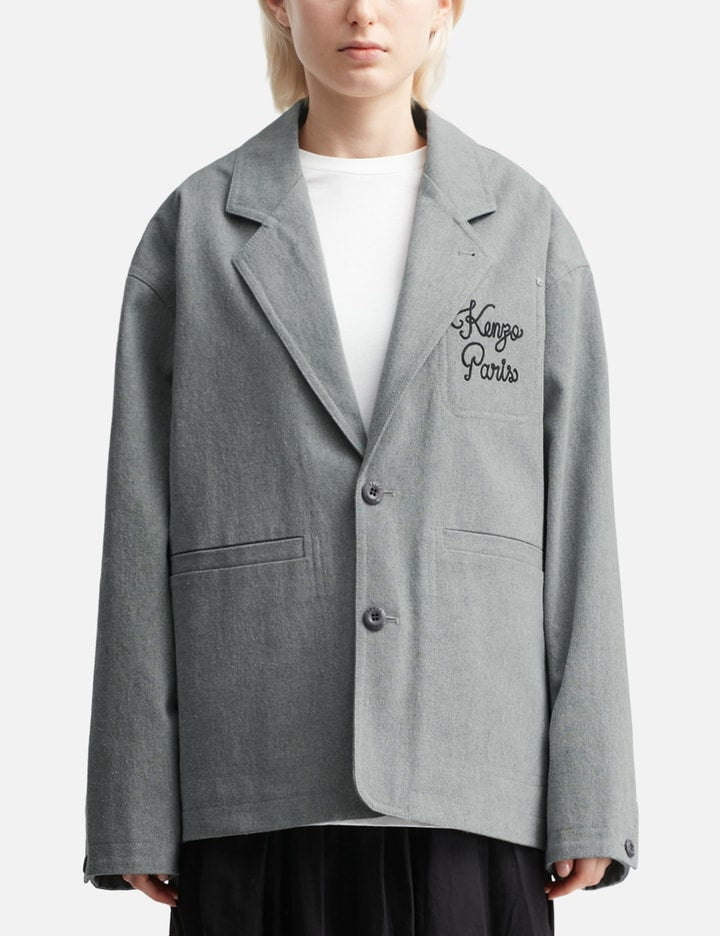 'Kenzo Paris Chainstitch' Embroidered Workwear Jacket