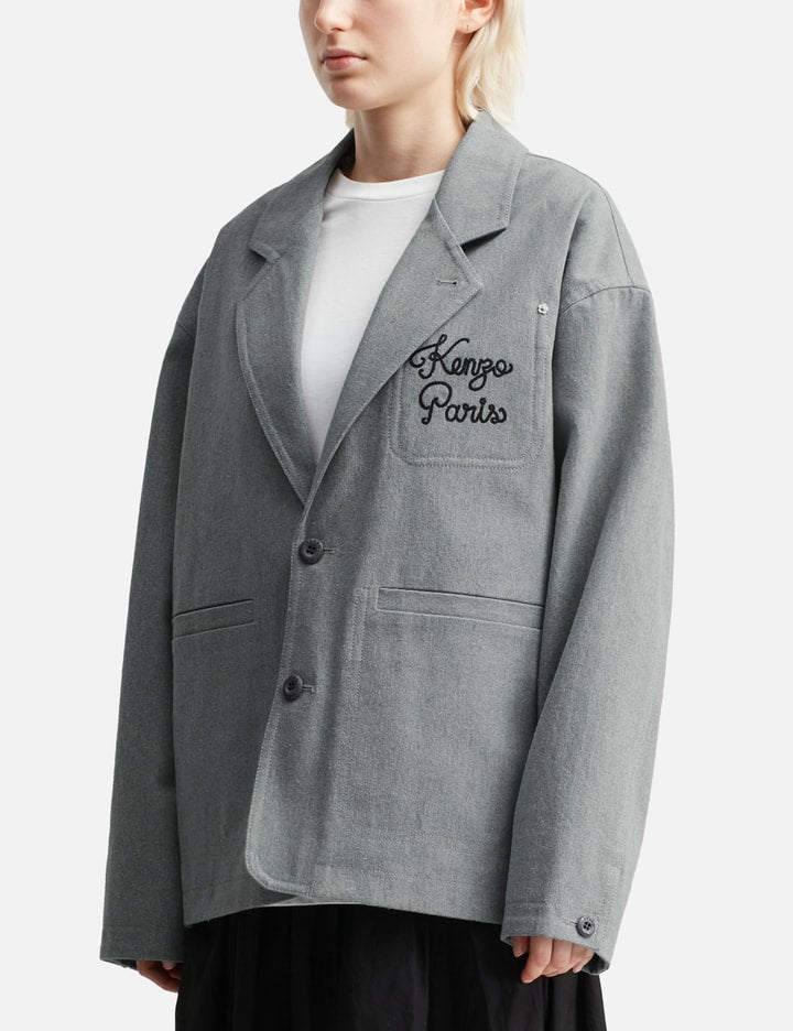 'Kenzo Paris Chainstitch' Embroidered Workwear Jacket