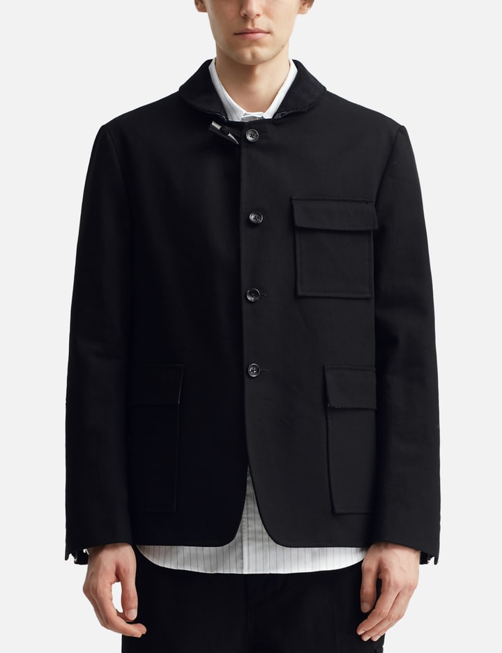 Cotton Canvas Fisherman Shawl Sportcoat