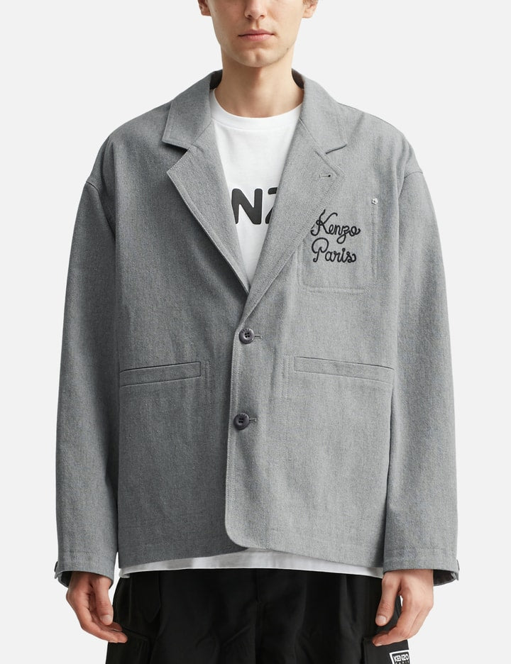 'Kenzo Paris Chainstitch' Embroidered Workwear Jacket