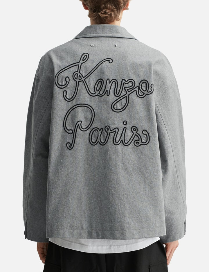 'Kenzo Paris Chainstitch' Embroidered Workwear Jacket