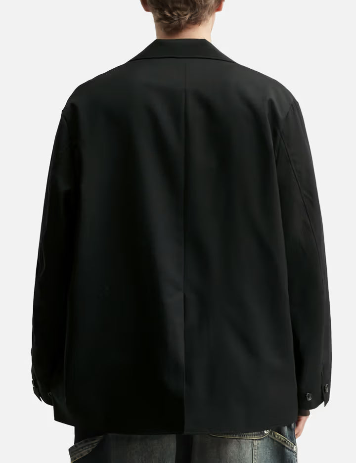 Wool Gabardine City Uniform Tailored Jacket