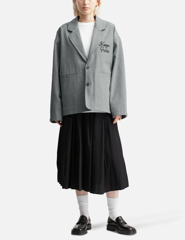 'Kenzo Paris Chainstitch' Embroidered Workwear Jacket
