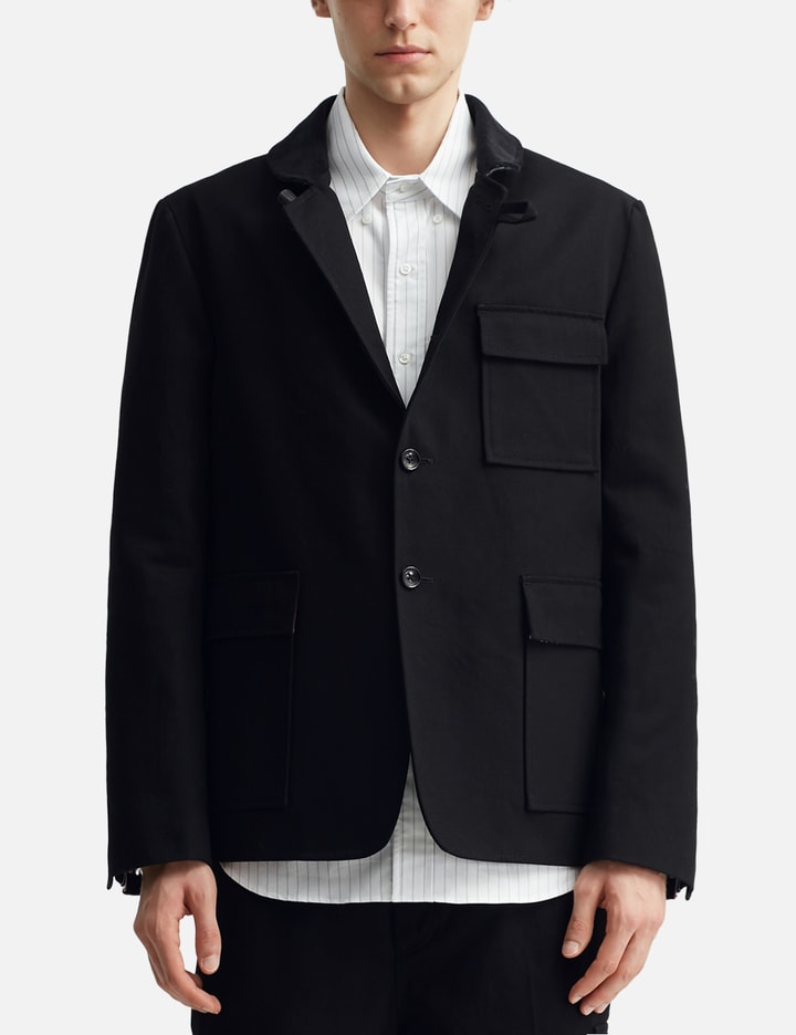 Cotton Canvas Fisherman Shawl Sportcoat