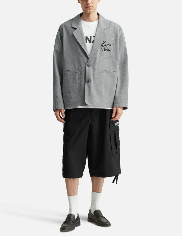 'Kenzo Paris Chainstitch' Embroidered Workwear Jacket