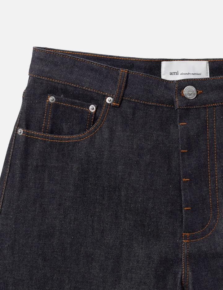 Blue Baggy-Fit Cotton Jeans