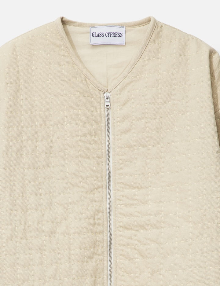 Ivory Poofy Bomber Jacket