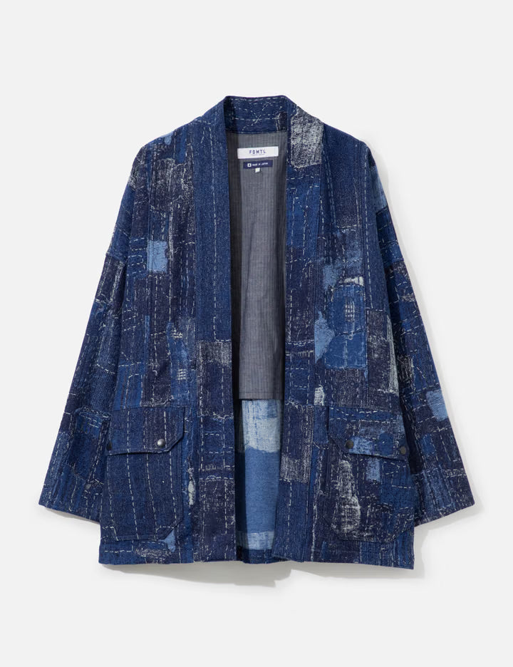 Boro Jacquard Haori Jacket Rinse