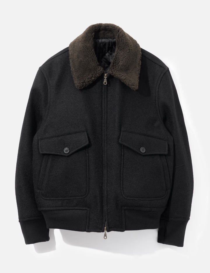 Broken Wool G-1 Bomber Jacket