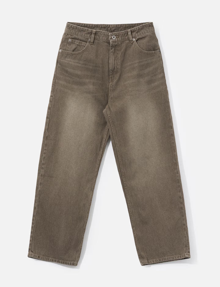 Brushed Rib Texture Jeans