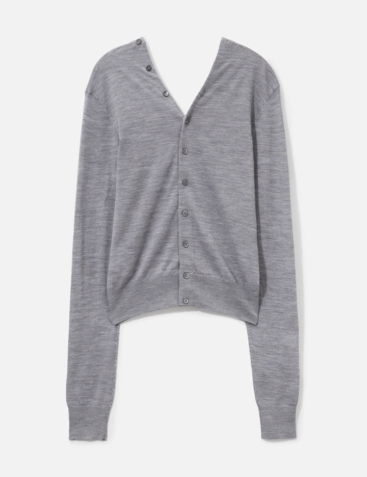 Button-Front Long Sleeve Cardigan