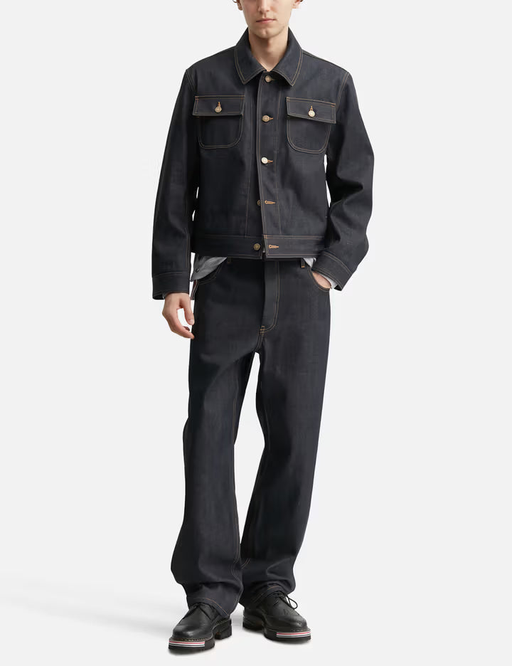 Selvedge Denim Backstrap Utility Jacket