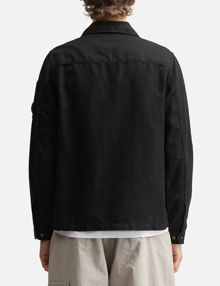 Cotton/Linen Zipped Lens Overshirt