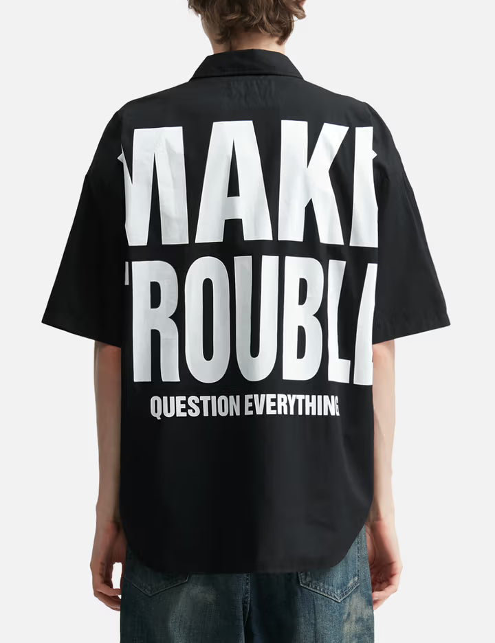 NEIGHBORHOOD X Katharine Hamnett BW Over Shirt Short Sleeves