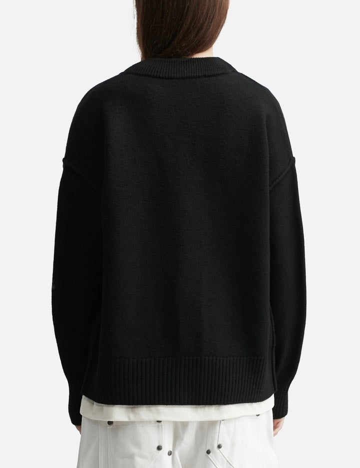 Cardigan With Contrasted Ami De Coeur