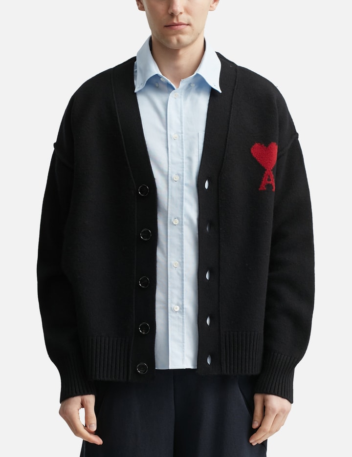 Cardigan With Contrasted Ami De Coeur