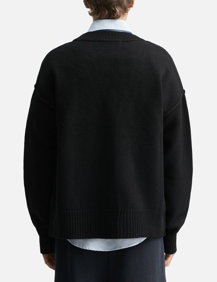 Cardigan With Contrasted Ami De Coeur