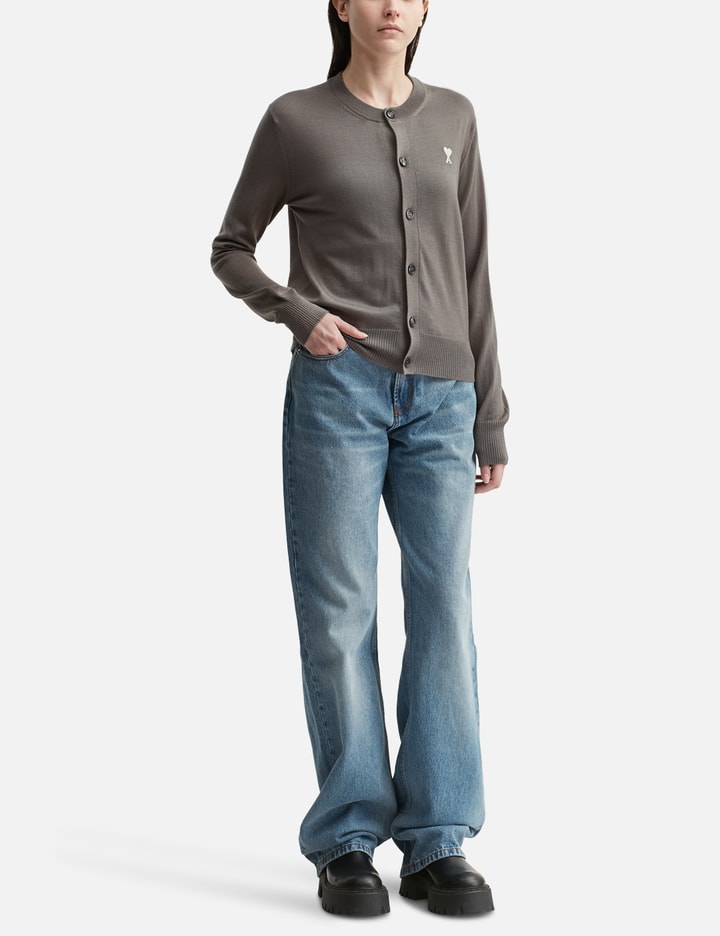 Beige Wool Ami de Coeur Cardigan