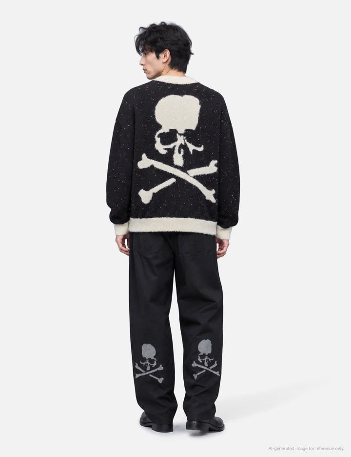 Cashmere Tweed Cardigan Oversized