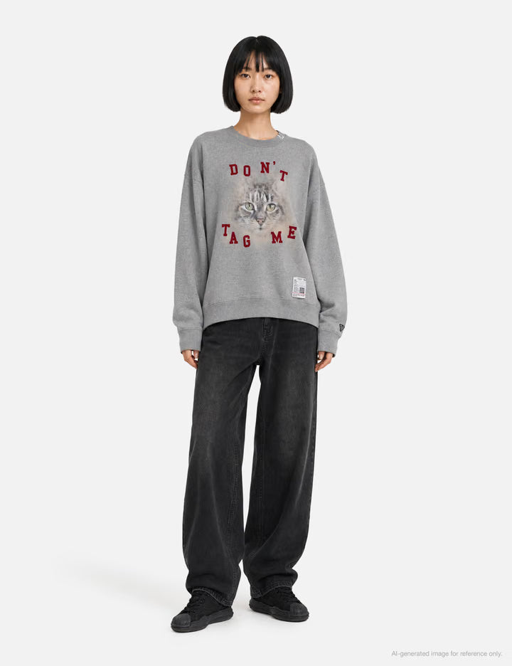 Cat Printed Sweatshirt