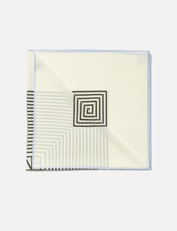 Centered Monogram Silk Scarf