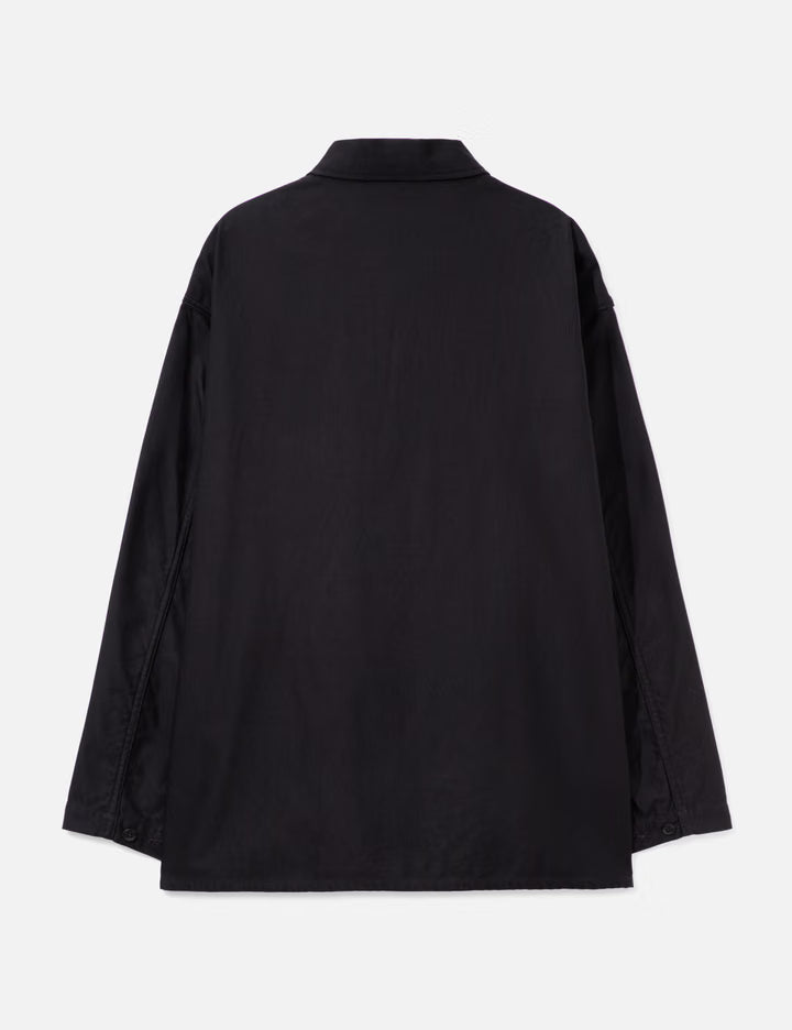 Cotton Satin Field Shirt Jacket